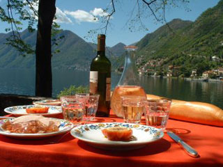Italien Spezialitäten in Comer See-Restaurant Bild von Italien Spezialitäten in Comer See-Restaurant