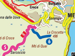 Wander-Touren Monti di Nava und La Crocetta am Comer See Bild von Wander-Touren Monti di Nava und La Crocetta am Comer See